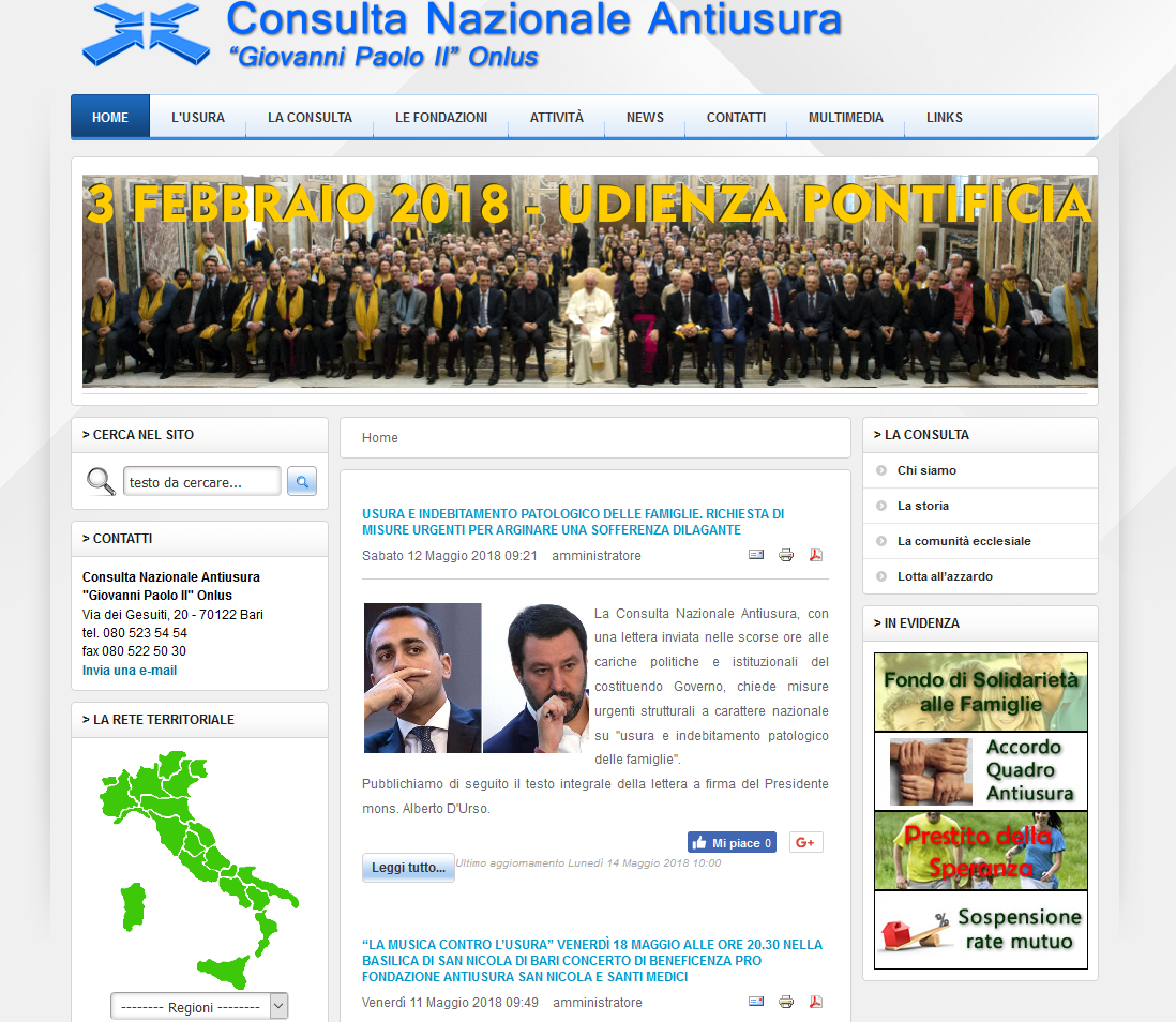 Usura e indebitamento patologico delle famiglie